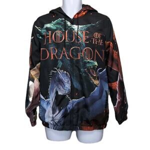 HBO House of the Dragon Game of Thrones Windbreaker Jacket Mens Size S NEW‎ NWT